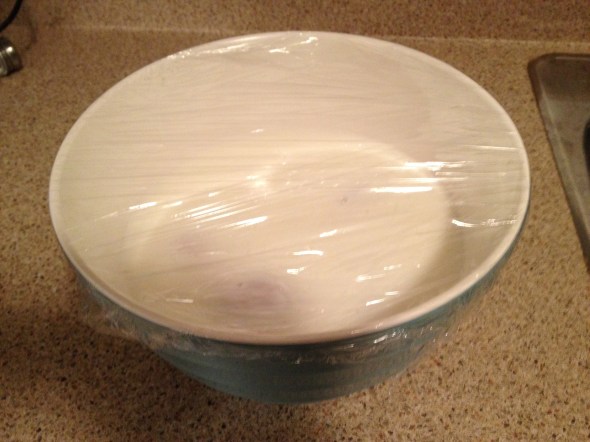 Cover the bowl with plastic wrap and place in the refrigerator overnight. 