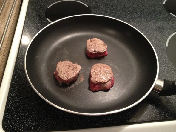 Fry each side for a minute or until they turn brown.